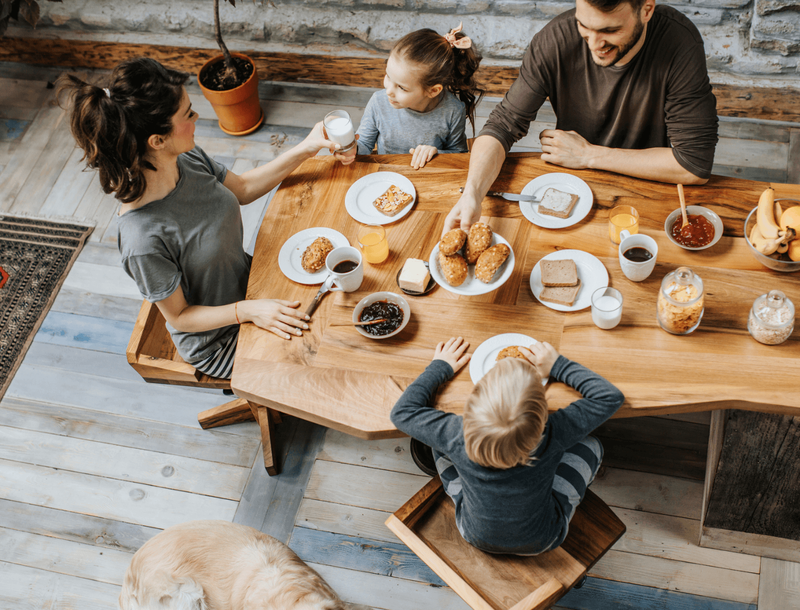 Gemeinsam Frühstücken ist Familienzeit!
