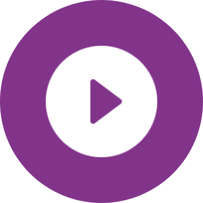 Ein violetter Kreis mit einem weißen Wiedergabetastensymbol in der Mitte.